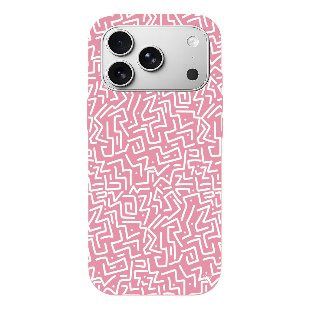 Sweet Doodle White Lansman Model İçi Kadife Silikon Telefon Kılıfı