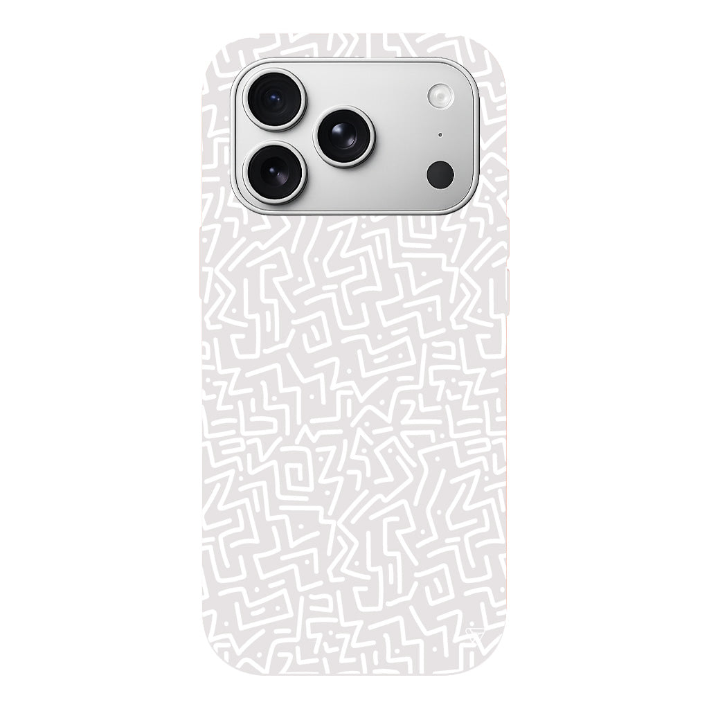 Sweet Doodle White Lansman Model İçi Kadife Silikon Telefon Kılıfı