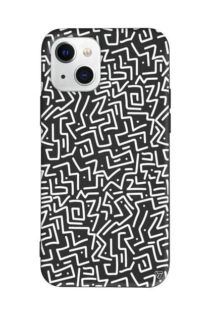 Sweet Doodle White Lansman Model İçi Kadife Silikon Telefon Kılıfı