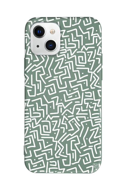 Sweet Doodle White Lansman Model İçi Kadife Silikon Telefon Kılıfı – Plus Serisine Özel