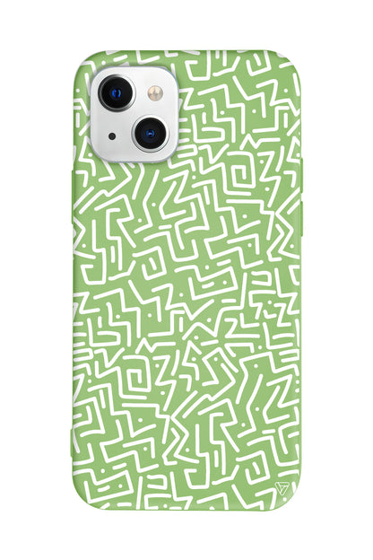 Sweet Doodle White Lansman Model İçi Kadife Silikon Telefon Kılıfı – Plus Serisine Özel