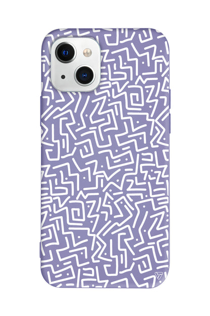 Sweet Doodle White Lansman Model İçi Kadife Silikon Telefon Kılıfı – Plus Serisine Özel
