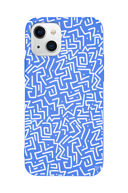 Sweet Doodle White Lansman Model İçi Kadife Silikon Telefon Kılıfı – Plus Serisine Özel