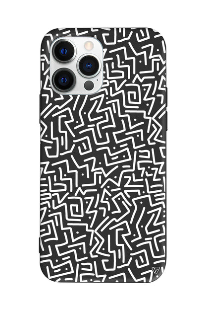 Sweet Doodle White Lansman Model İçi Kadife Silikon Telefon Kılıfı