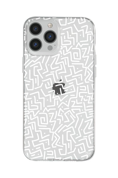 Sweet Doodle White Lansman Model İçi Kadife Silikon Telefon Kılıfı