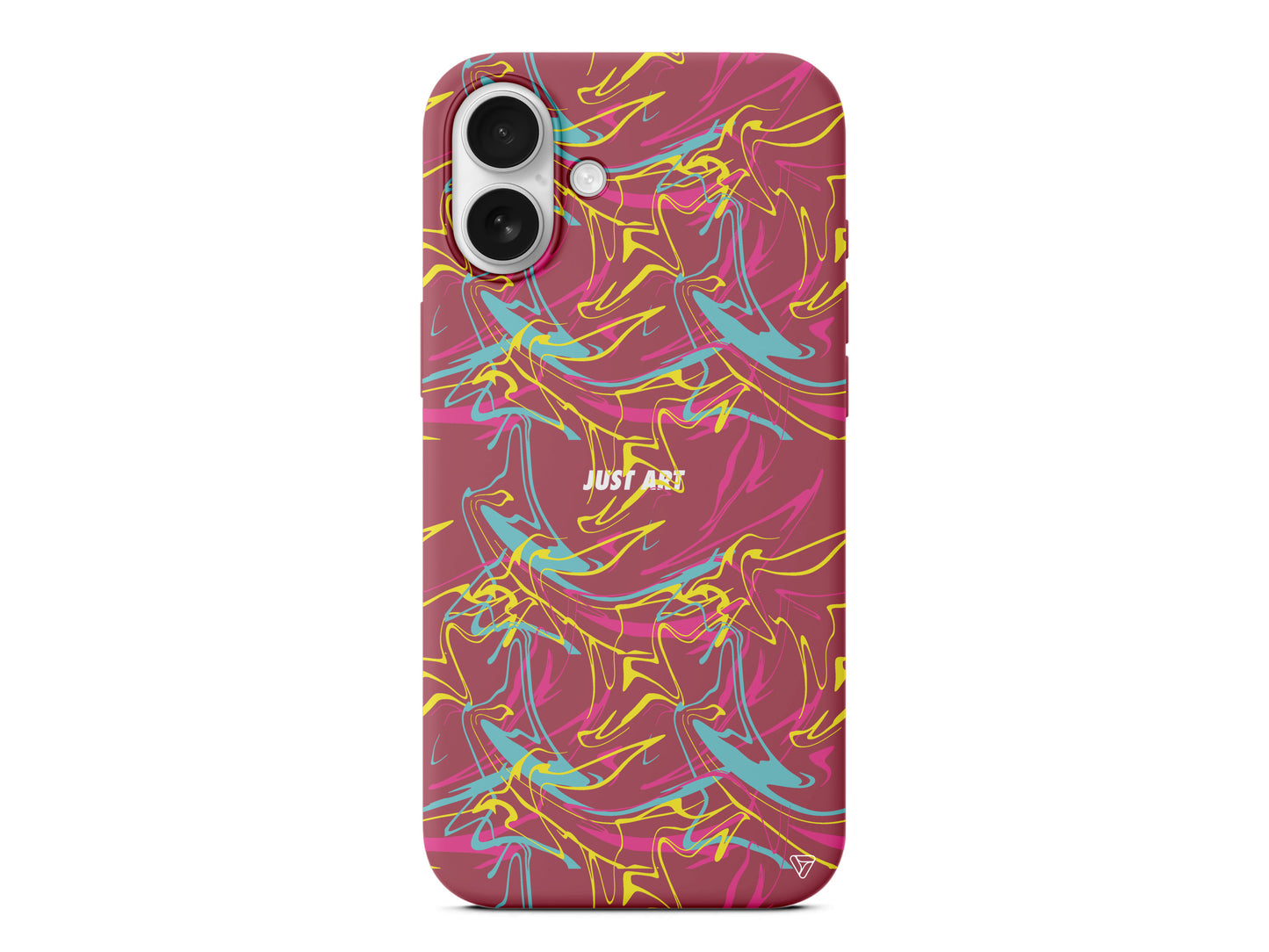 Renkli Just Art Lansman Model İçi Kadife Silikon Telefon Kılıfı – Plus Serisine Özel