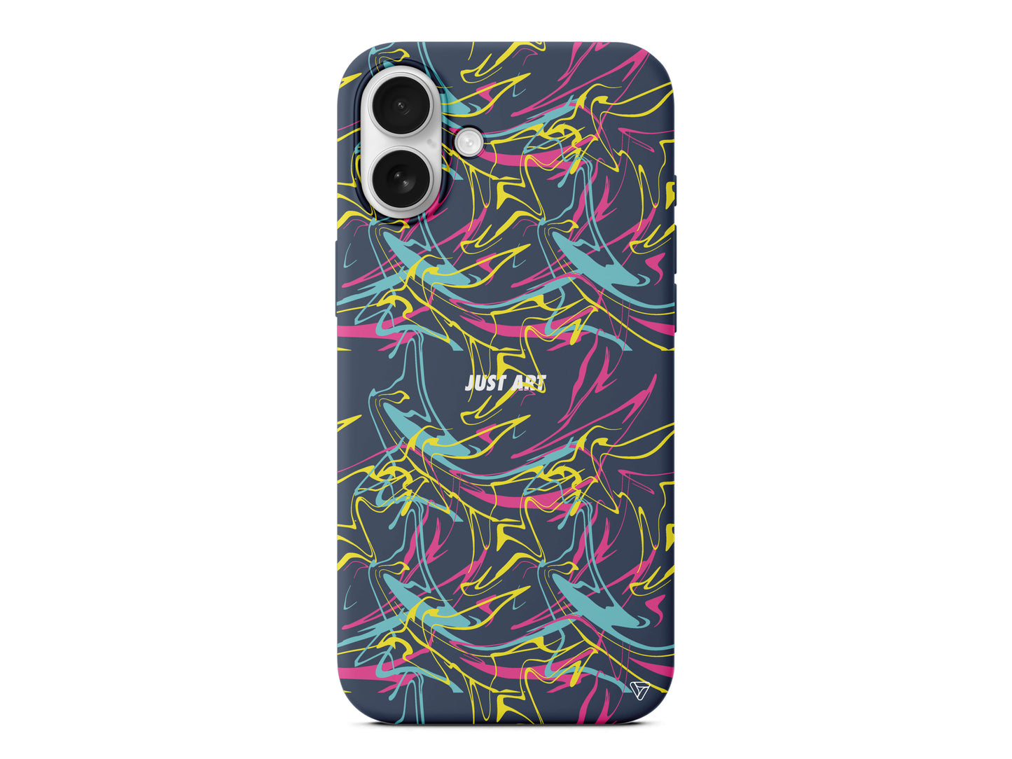 Renkli Just Art Lansman Model İçi Kadife Silikon Telefon Kılıfı – Plus Serisine Özel