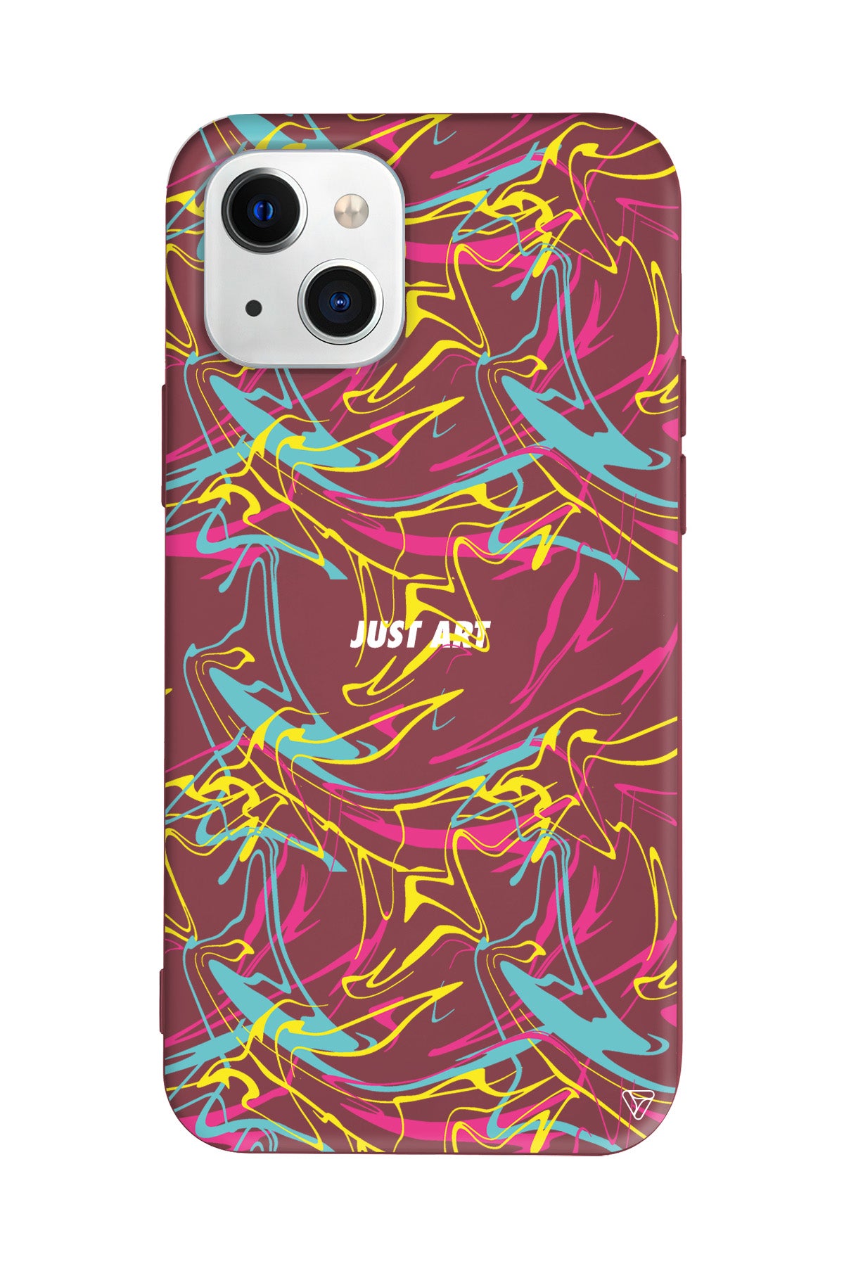 Renkli Just Art Lansman Model İçi Kadife Silikon Telefon Kılıfı – Plus Serisine Özel