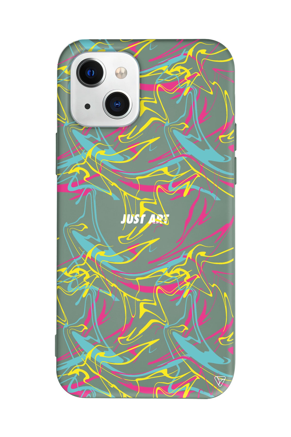 Renkli Just Art Lansman Model İçi Kadife Silikon Telefon Kılıfı – Plus Serisine Özel