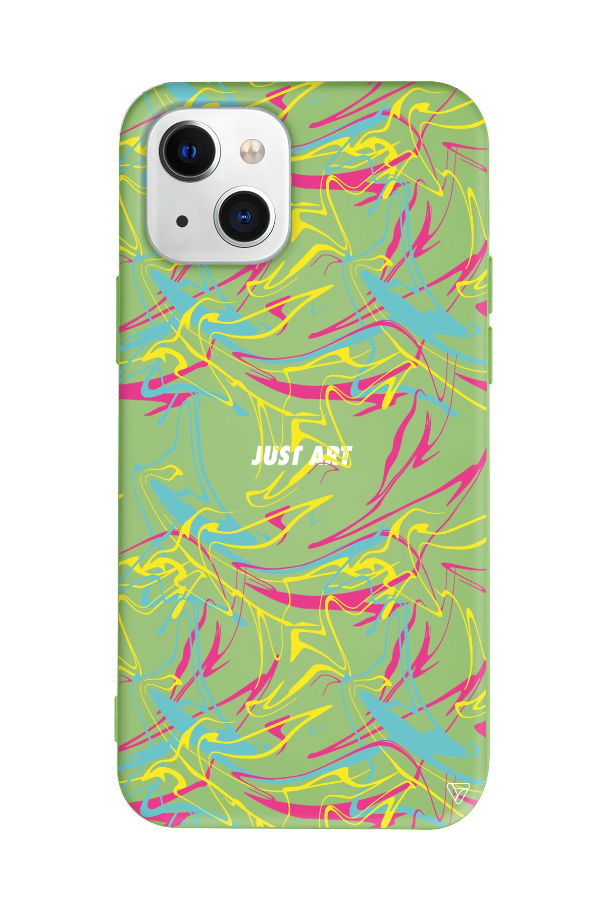 Renkli Just Art Lansman Model İçi Kadife Silikon Telefon Kılıfı – Plus Serisine Özel