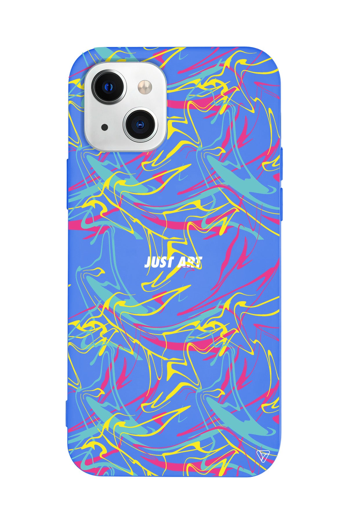 Renkli Just Art Lansman Model İçi Kadife Silikon Telefon Kılıfı – Plus Serisine Özel