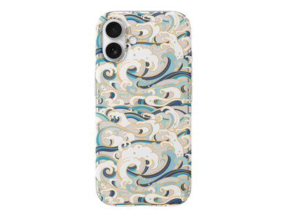 Dalgalar Lansman Model İçi Kadife Silikon Telefon Kılıfı