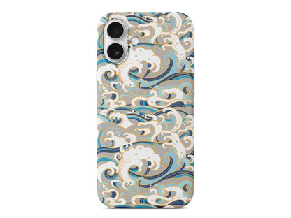 Dalgalar Lansman Model İçi Kadife Silikon Telefon Kılıfı