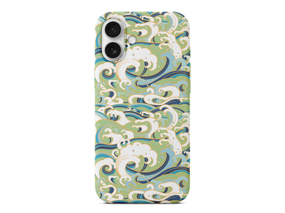 Dalgalar Lansman Model İçi Kadife Silikon Telefon Kılıfı