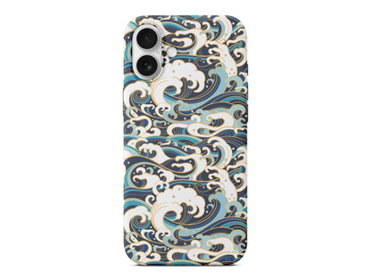 Dalgalar Lansman Model İçi Kadife Silikon Telefon Kılıfı