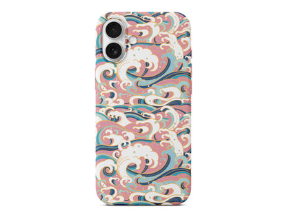 Dalgalar Lansman Model İçi Kadife Silikon Telefon Kılıfı