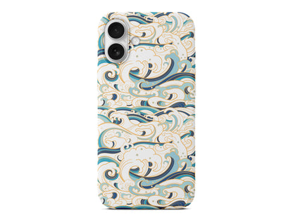 Dalgalar Lansman Model İçi Kadife Silikon Telefon Kılıfı