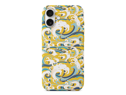 Dalgalar Lansman Model İçi Kadife Silikon Telefon Kılıfı