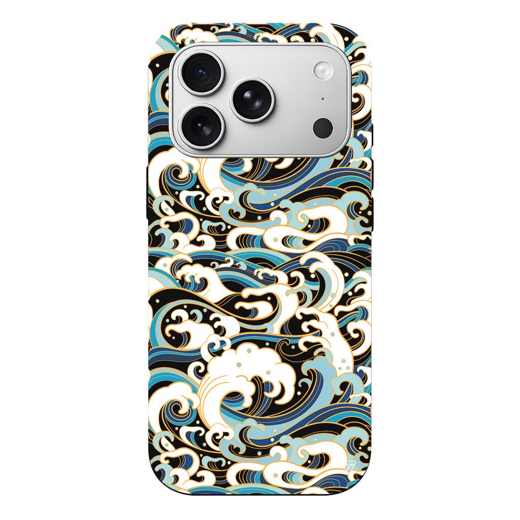 Dalgalar Lansman Model İçi Kadife Silikon Telefon Kılıfı