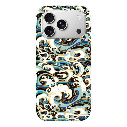 Dalgalar Lansman Model İçi Kadife Silikon Telefon Kılıfı