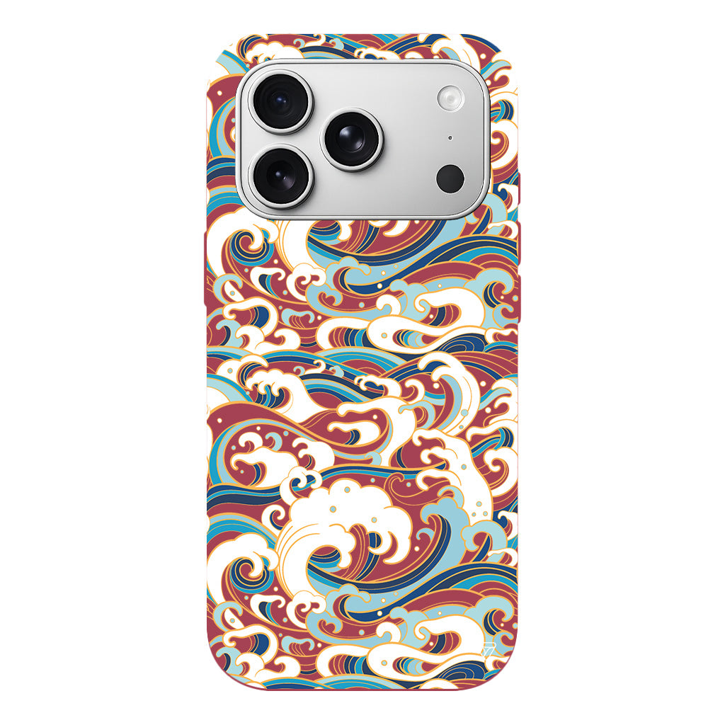 Dalgalar Lansman Model İçi Kadife Silikon Telefon Kılıfı