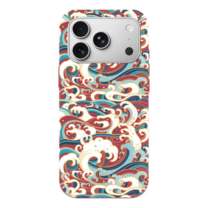 Dalgalar Lansman Model İçi Kadife Silikon Telefon Kılıfı