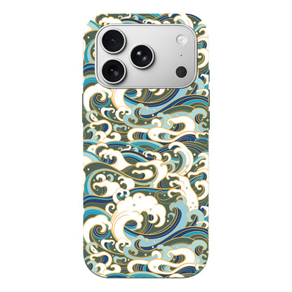 Dalgalar Lansman Model İçi Kadife Silikon Telefon Kılıfı