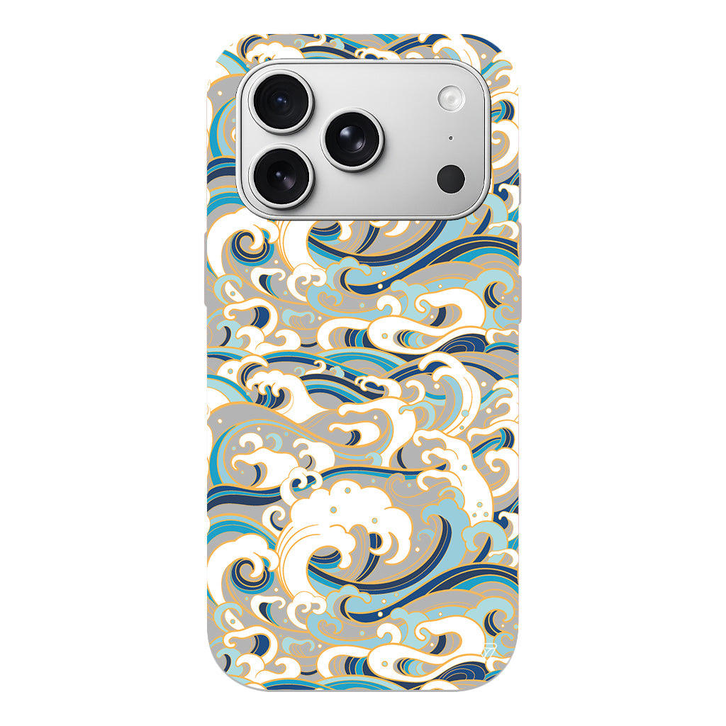 Dalgalar Lansman Model İçi Kadife Silikon Telefon Kılıfı