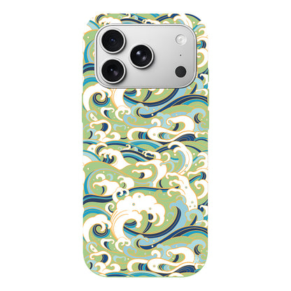 Dalgalar Lansman Model İçi Kadife Silikon Telefon Kılıfı