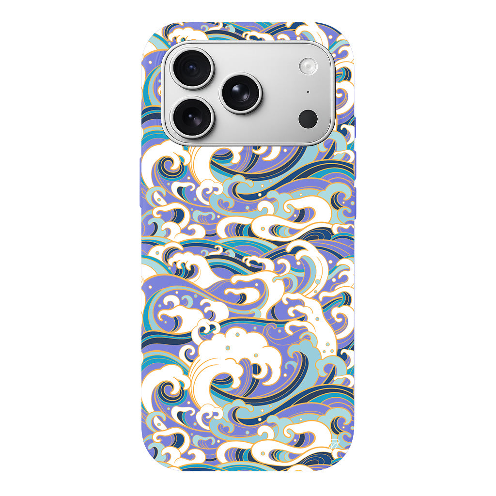 Dalgalar Lansman Model İçi Kadife Silikon Telefon Kılıfı