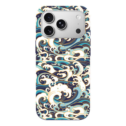 Dalgalar Lansman Model İçi Kadife Silikon Telefon Kılıfı