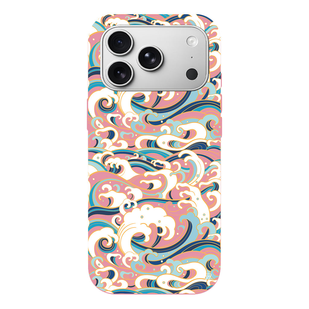 Dalgalar Lansman Model İçi Kadife Silikon Telefon Kılıfı