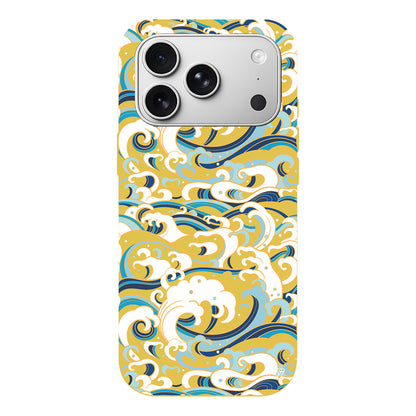 Dalgalar Lansman Model İçi Kadife Silikon Telefon Kılıfı