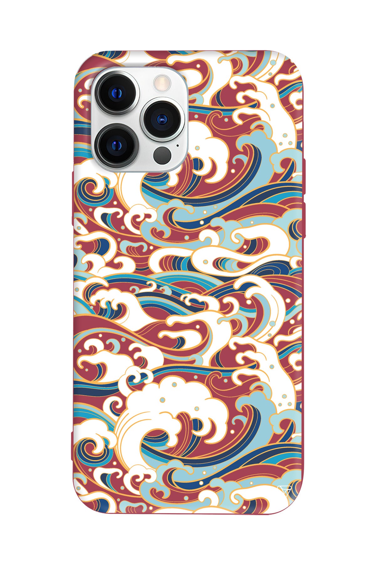 Dalgalar Lansman Model İçi Kadife Silikon Telefon Kılıfı