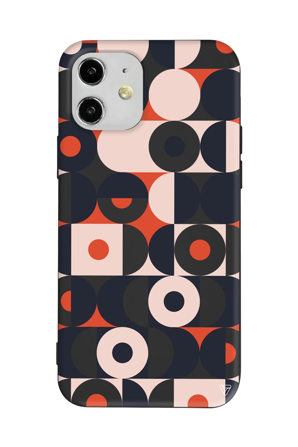 Abstract Desen Lansman Model İçi Kadife Silikon Telefon Kılıfı