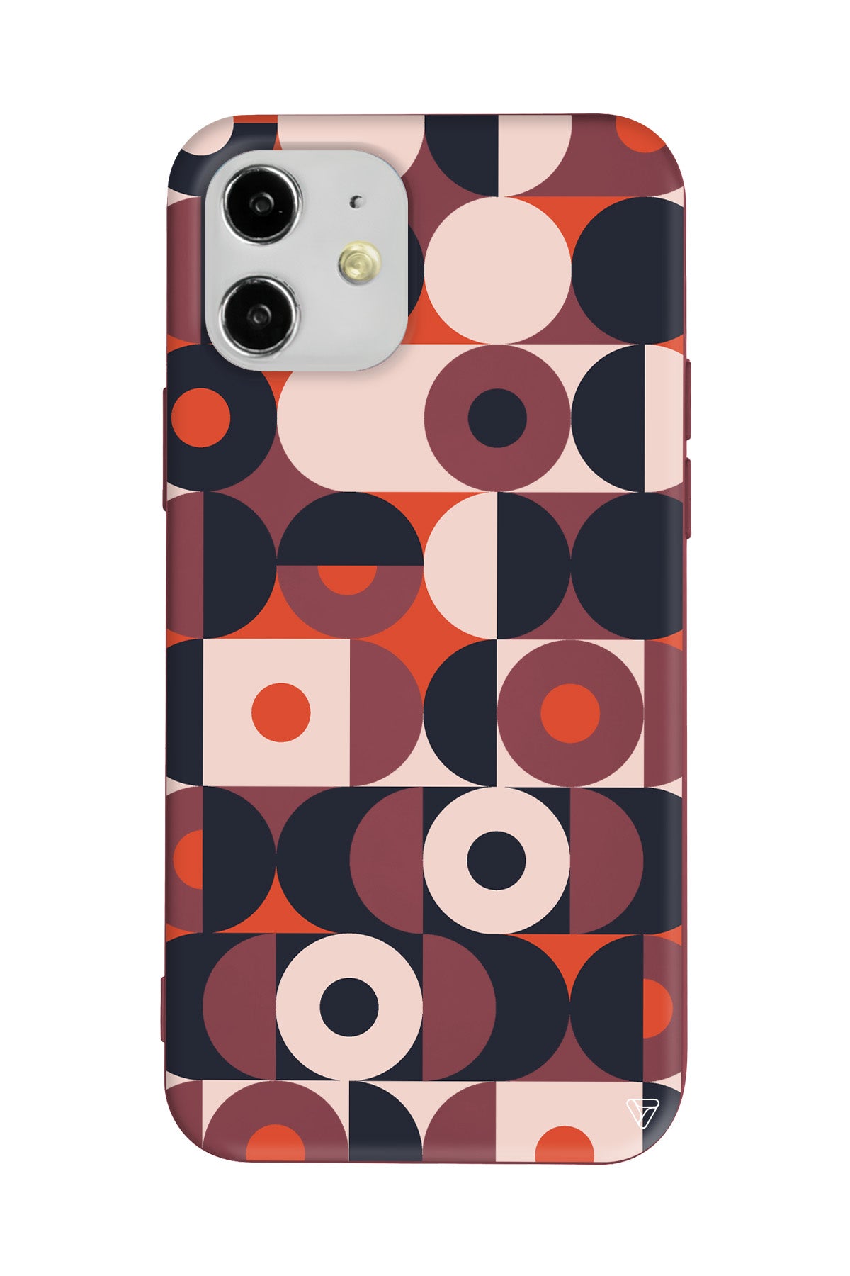 Abstract Desen Lansman Model İçi Kadife Silikon Telefon Kılıfı