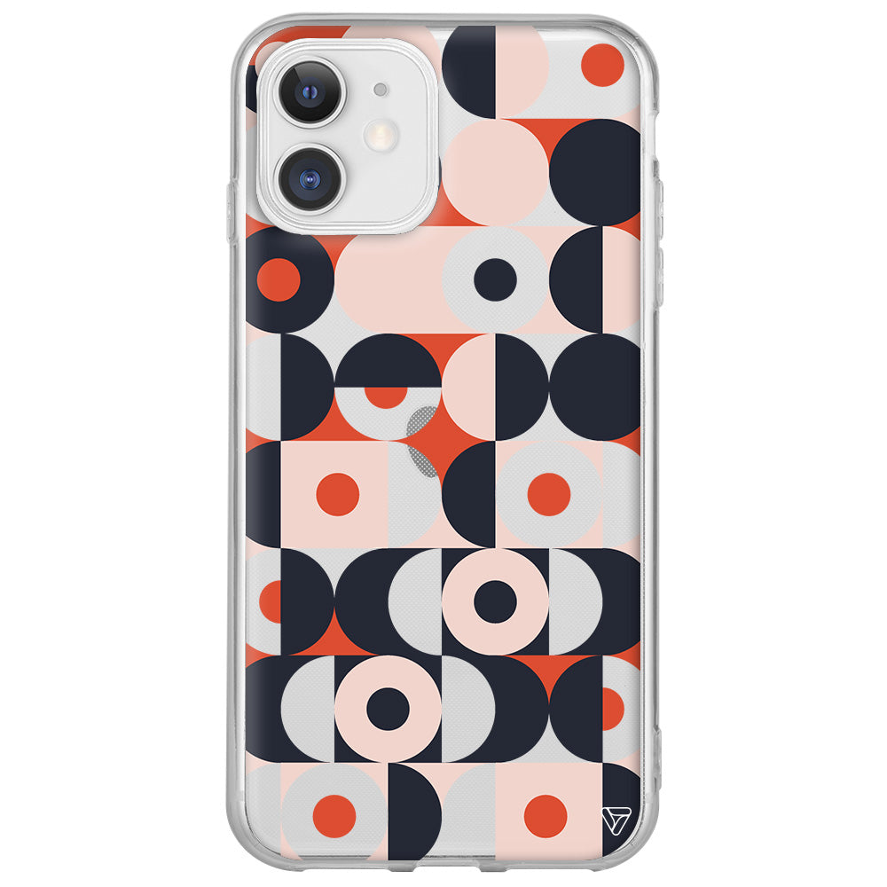 Abstract Desen Lansman Model İçi Kadife Silikon Telefon Kılıfı