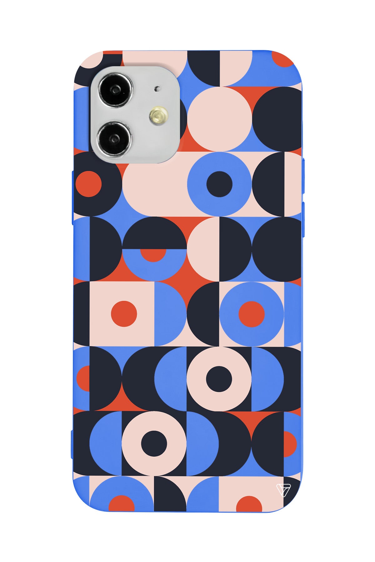 Abstract Desen Lansman Model İçi Kadife Silikon Telefon Kılıfı