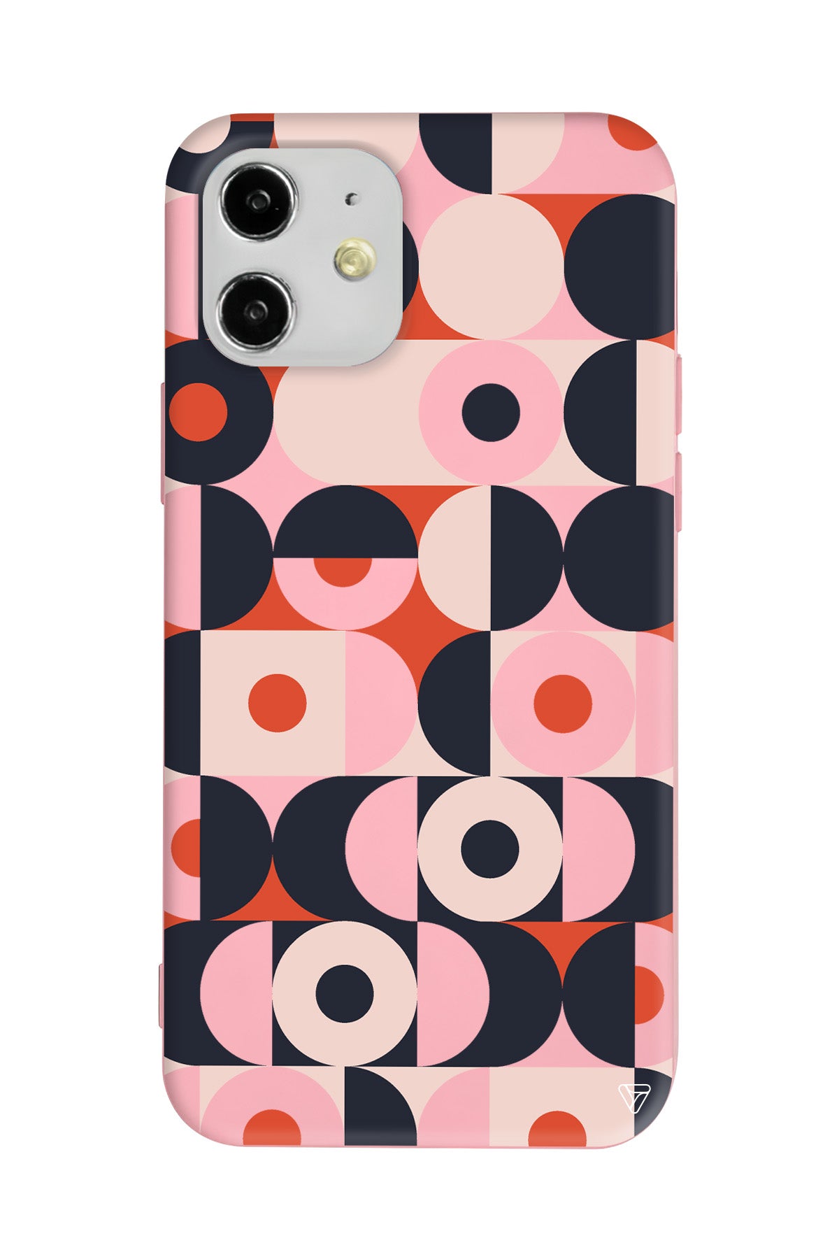 Abstract Desen Lansman Model İçi Kadife Silikon Telefon Kılıfı