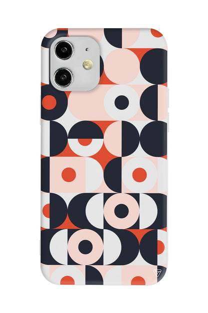 Abstract Desen Lansman Model İçi Kadife Silikon Telefon Kılıfı