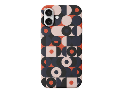 Abstract Desen Lansman Model İçi Kadife Silikon Telefon Kılıfı