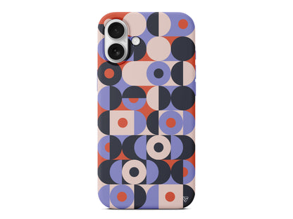 Abstract Desen Lansman Model İçi Kadife Silikon Telefon Kılıfı