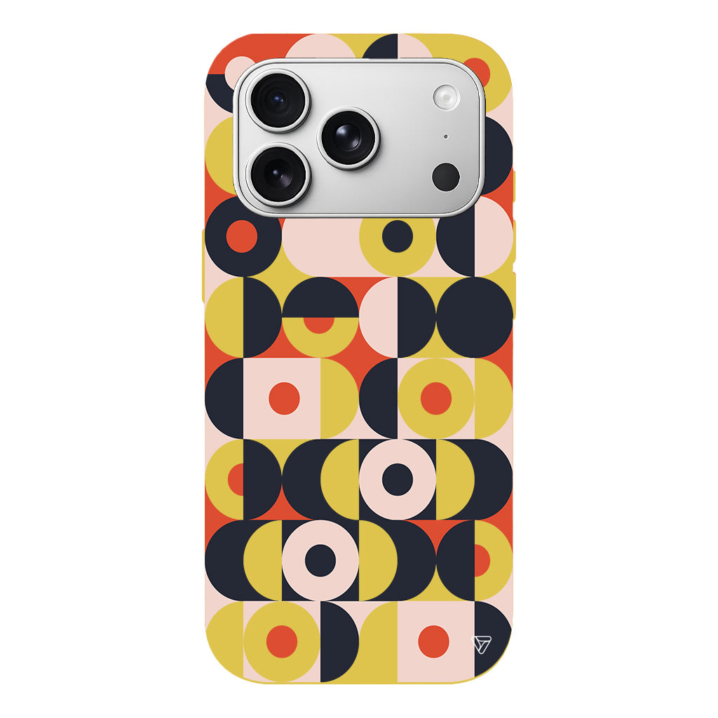 Abstract Desen Lansman Model İçi Kadife Silikon Telefon Kılıfı