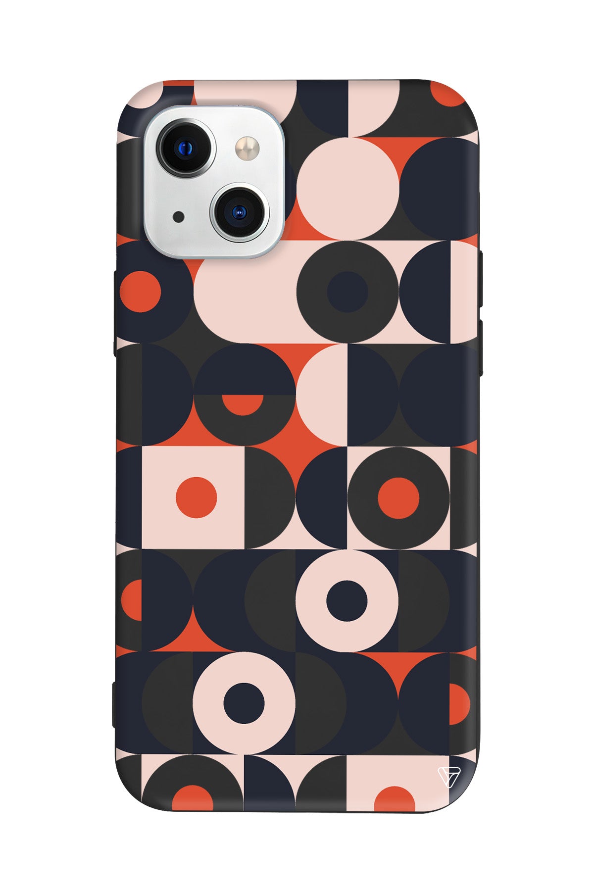 Abstract Desen Lansman Model İçi Kadife Silikon Telefon Kılıfı