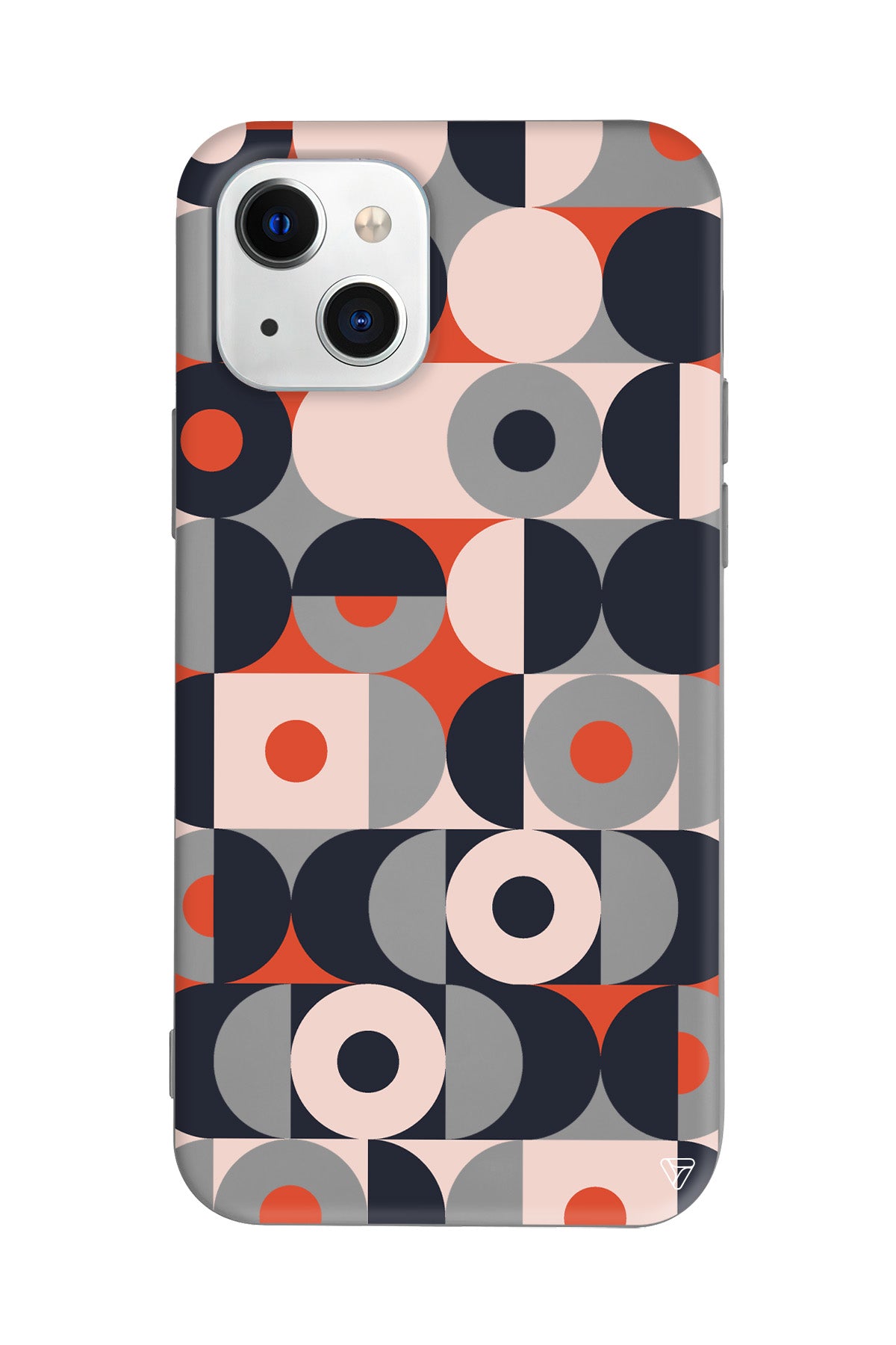 Abstract Desen Lansman Model İçi Kadife Silikon Telefon Kılıfı