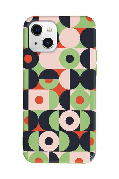 Abstract Desen Lansman Model İçi Kadife Silikon Telefon Kılıfı