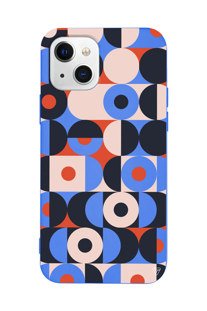 Abstract Desen Lansman Model İçi Kadife Silikon Telefon Kılıfı – Plus Serisine Özel