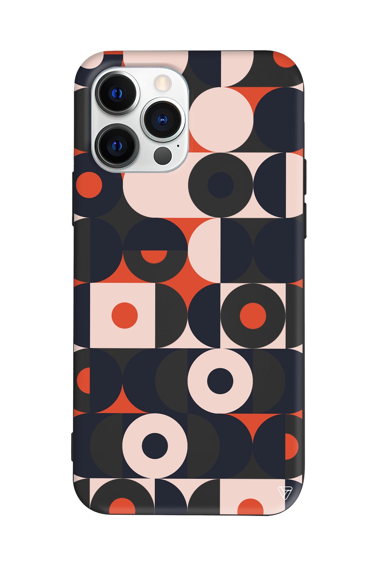 Abstract Desen Lansman Model İçi Kadife Silikon Telefon Kılıfı