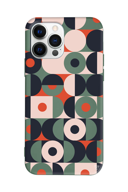 Abstract Desen Lansman Model İçi Kadife Silikon Telefon Kılıfı