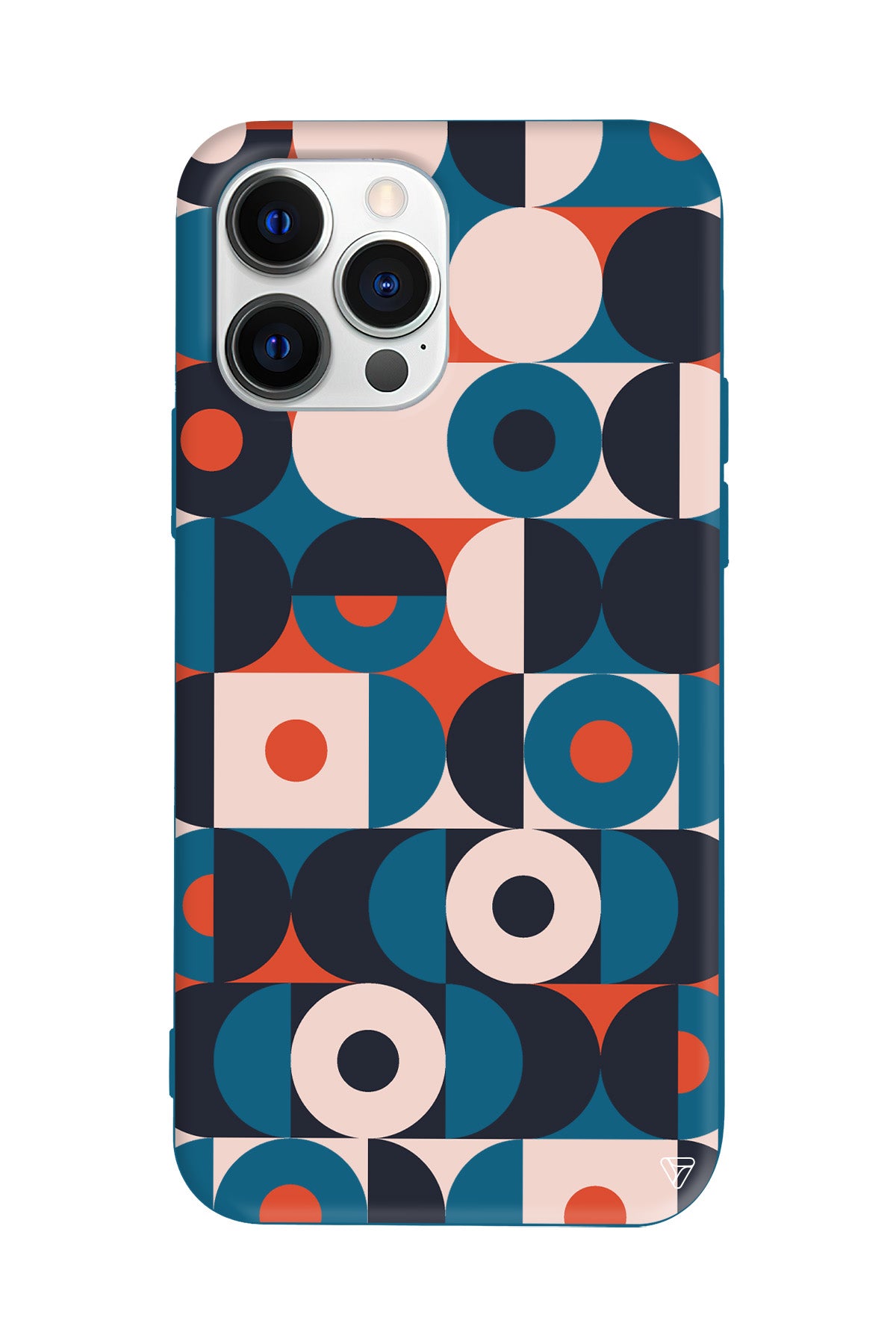 Abstract Desen Lansman Model İçi Kadife Silikon Telefon Kılıfı